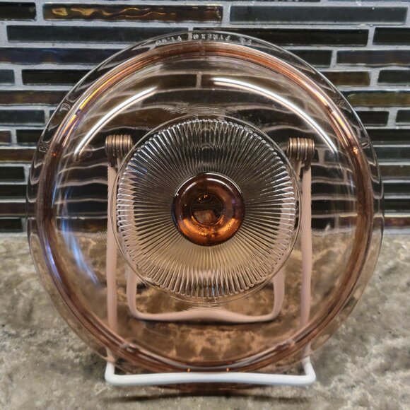 VINTAGE PYREX CORNING 1980s CRANBERRY GLASS VISION VISIONS W/ TEFLON 7” SKILLET - Picture 9 of 12